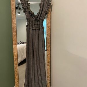 Francesca’s Hunter green jump suit